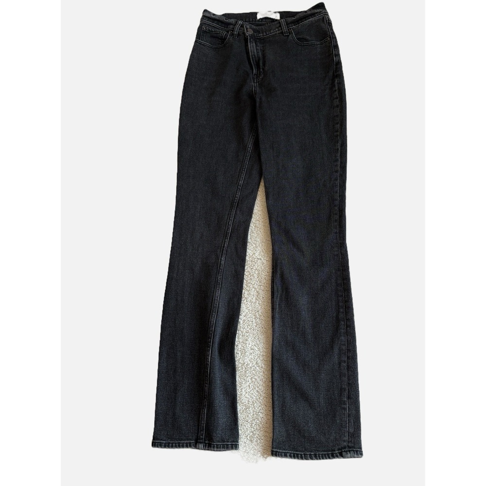 Abercrombie & Fitch Black 90's Slim Straight Ultra High‎ Rise Size 26 / 2